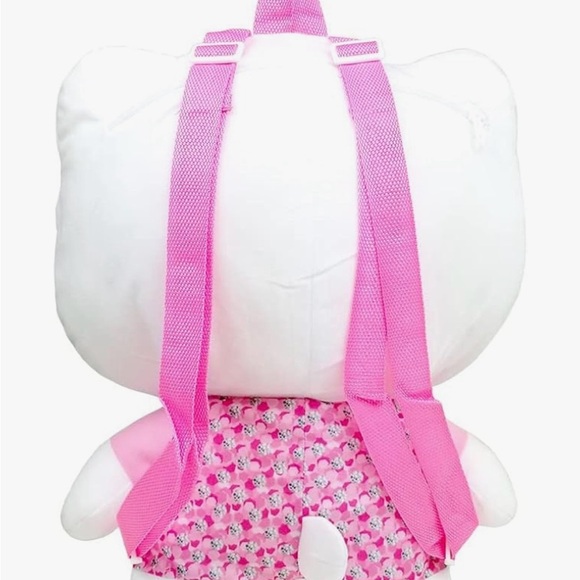 Fast Forward Hello Kitty Pink Plush Backpack New With Tags - Picture 4 of 5